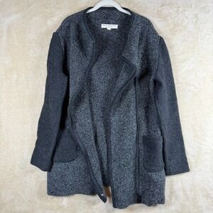 Baltic Inspirations Women Knit Cardigan Wool Blend Charcoal Grey Sz S Lagenlook
